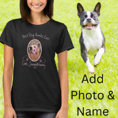 犬の写真最高の犬Aの常にハートポープリントTシャツ Tシャツ
