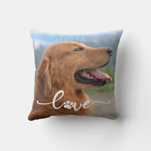 犬の写真枕、犬の母 クッション (裏面)