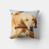 犬の写真枕、犬の母 クッション (正面)