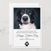 犬の写真父の日のカード – 救助犬 シーズンカード (正面/裏面)