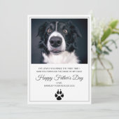 犬の写真父の日のカード – 救助犬 シーズンカード (スタンド正面)