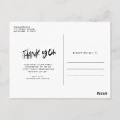 犬の写真結婚ありがとうはがき ポストカード (裏面)