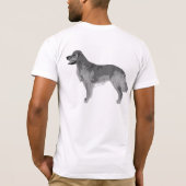 犬の写真、ゴールデン・リトリーバー Tシャツ (裏面)