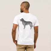 犬の写真、ゴールデン・リトリーバー Tシャツ (裏面フル)
