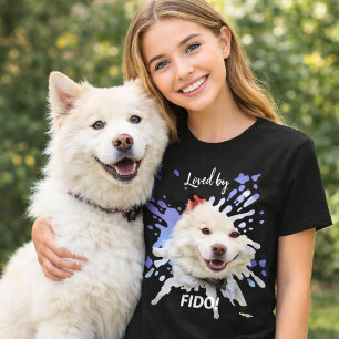 犬の写真 スプラッシュ 楽しい ユーモア 愛 Tシャツ