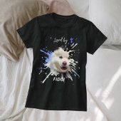 犬の写真 スプラッシュ 楽しい ユーモア 愛 Tシャツ