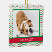 犬の写真 セラミックオーナメント (右)