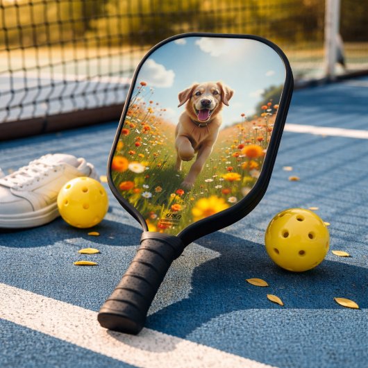 犬の写真 ペット ピックルボールラケット