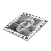 犬の写真、名前、愛する記憶の中で、手のプリント タイル (側面)