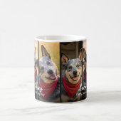 犬の写真 名前 6 写真 コーヒーマグカップ (中央)