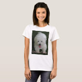 犬の写真、Coton de Tulearが付いているTシャツ Tシャツ (正面フル)