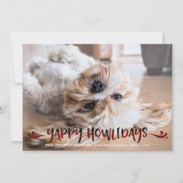 犬の写真 | YAPPY HOWLIDAYS |赤と黒のオーバーラ シーズンカード