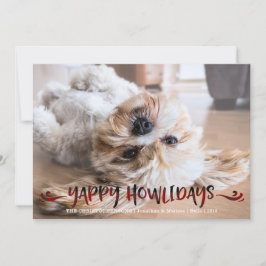 犬の写真 | YAPPY HOWLIDAYS |赤と黒のオーバーラ シーズンカード