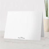 犬の冬のライトグリーティングクリスマスカード カード (裏面)