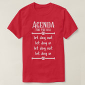 犬の出入りを許可する日の議題 Tシャツ (デザイン正面)