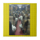 犬の列車 タイル (正面)