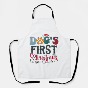 犬の初めてのクリスマス エプロン
