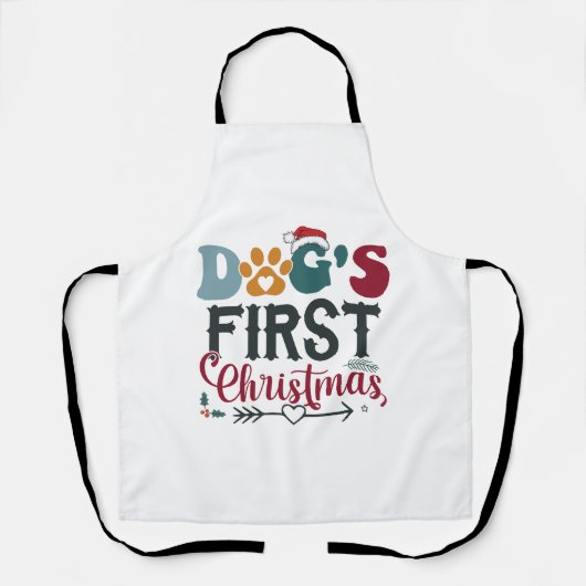 犬の初めてのクリスマス エプロン (正面)