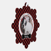 犬の初めてのクリスマス オーナメントカード (右)