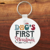 犬の初めてのクリスマス キーホルダー (正面)