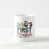 犬の初めてのクリスマス コーヒーマグカップ (中央)