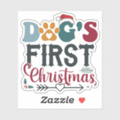 犬の初めてのクリスマス シール (シート)