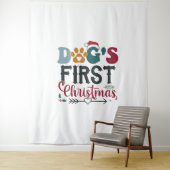犬の初めてのクリスマス タペストリー (インサイチュ)