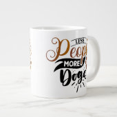 犬の前向き技 | やる気を起こさせる引用文 ジャンボコーヒーマグカップ (正面右)