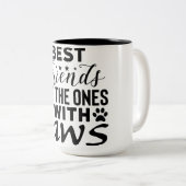 犬の前向き技 | やる気を起こさせる引用文 ツートーンマグカップ (正面右)