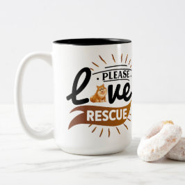 犬の前向き技 | やる気を起こさせる引用文 ツートーンマグカップ