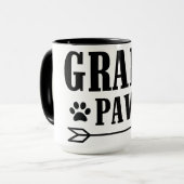 犬の前向き技 | やる気を起こさせる引用文 マグカップ (正面左)