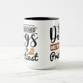 犬の前向き技 | やる気を起こさせる引用文 マグカップ (中央)