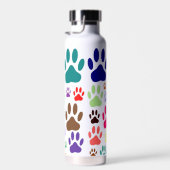 犬の前足が一面に印刷される ウォーターボトル (右面)