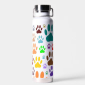 犬の前足が一面に印刷される ウォーターボトル (背面)