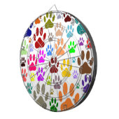 犬の前足が一面に印刷される ダーツボード (正面右)