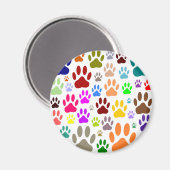 犬の前足が一面に印刷される マグネット (正面/裏面)