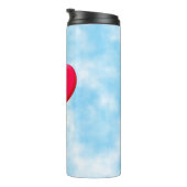 犬の前足プリント付きハート型バルーン タンブラー (回転右)