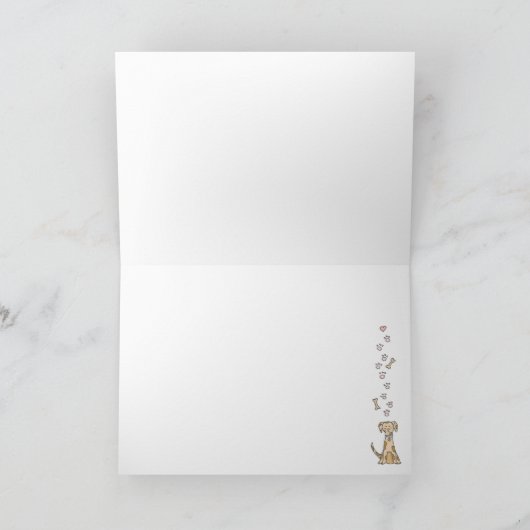 犬の前足 カード (内部)