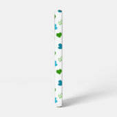 犬の前骨の骨のハートのピンク SAMSUNG GALAXYケース (左側面)