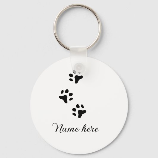 犬の前黒ペット追加の名前文字動物の前写真 キーホルダー (正面)