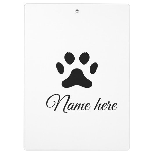 犬の前黒ペット追加の名前文字動物の前写真 クリップボード (裏面)