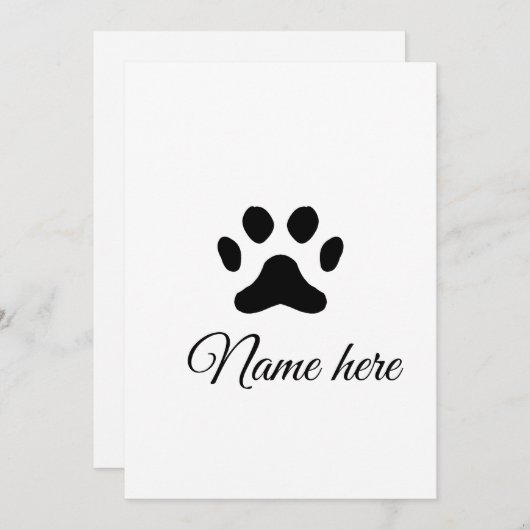 犬の前黒ペット追加の名前文字動物の前写真 シーズンカード (正面/裏面)