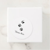 犬の前黒ペット追加の名前文字動物の前写真 フェイバータグ (インサイチュ)