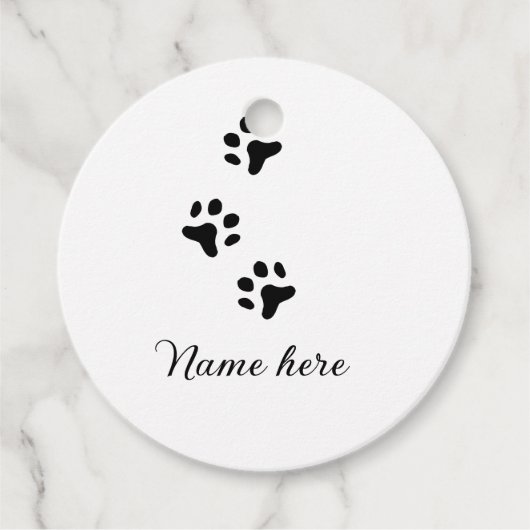 犬の前黒ペット追加の名前文字動物の前写真 フェイバータグ (正面)