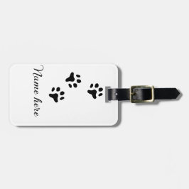 犬の前黒ペット追加の名前文字動物の前写真 ラゲッジタグ