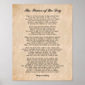 犬の力，感動的な詩 ポスター (正面)