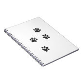 犬の動揺して前足のトラック ノートブック (右側)