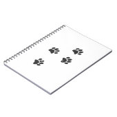 犬の動揺して前足のトラック ノートブック (左側)