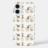 犬の動物可愛いコルギブラウンボロンカ Case-Mate iPhoneケース (裏面)