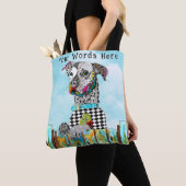 犬の動物認識度レスキュー用トートバッグ トートバッグ (クローズアップ)